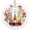 Artistic Tokyo Cultural Heritage Ornament, Japanese Style Timeless Zen Keepsake